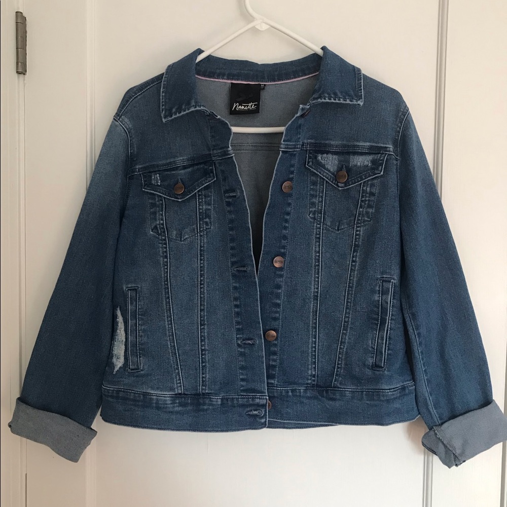 Lightly Distressed Denim Jacket